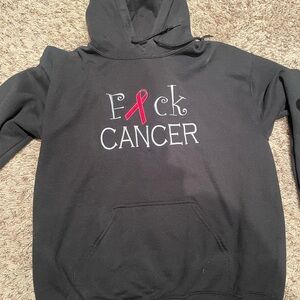 Gildan Black Hoodie with Red Accents